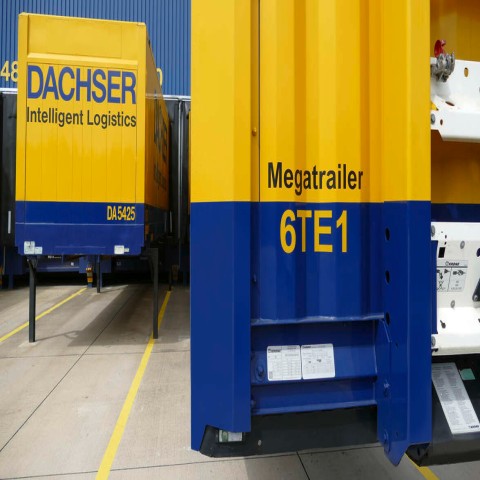 Sukzessive Umstellung der Sattelauflieger in der Business Line European Logistics optimiert die Auslastung und verbessert…